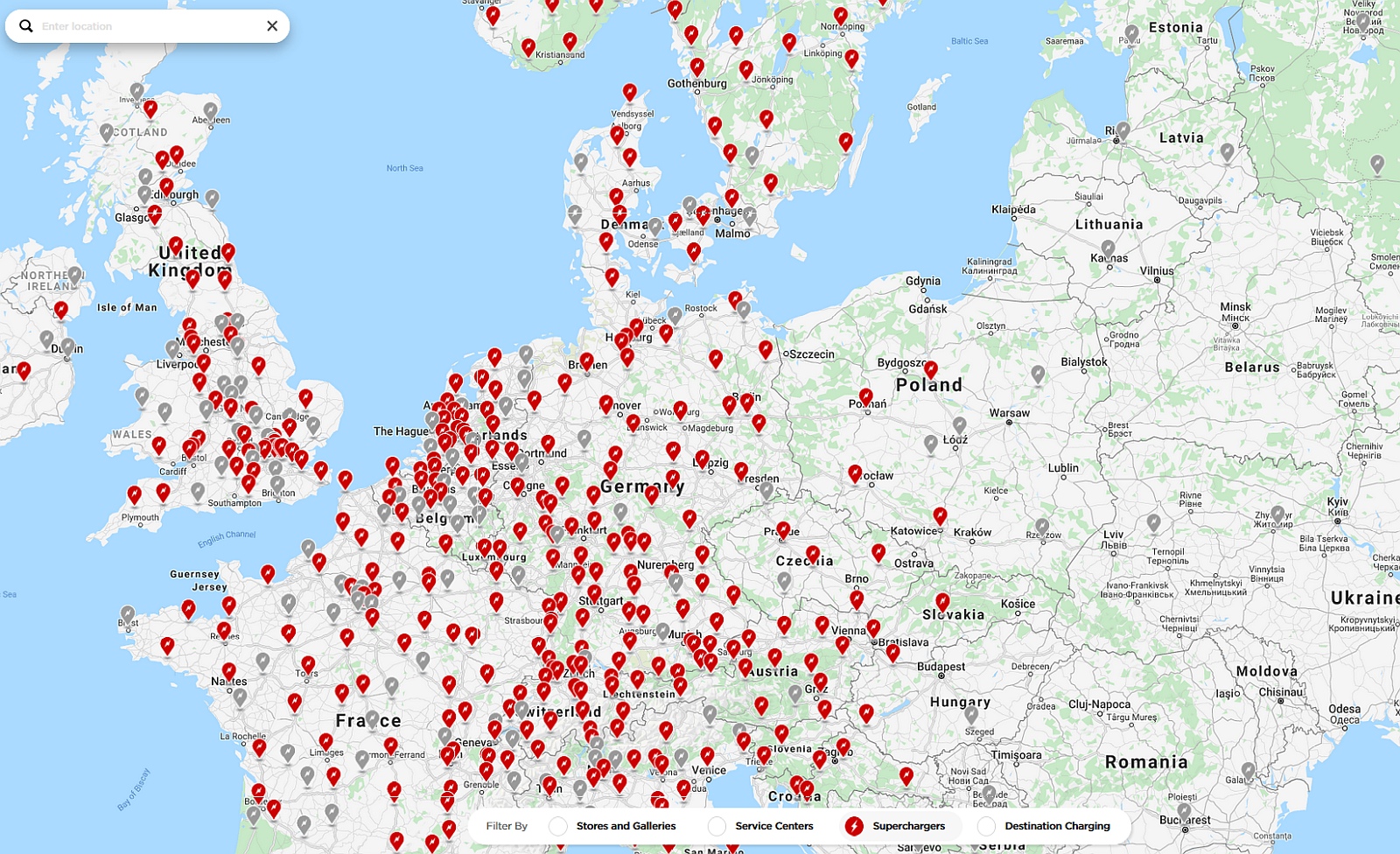 Mapa Superchargerów zaktualizowana. Polska bez zmian, Poznań jest i "ma  zostać" • SAMOCHODY ELEKTRYCZNE – www.elektrowoz.pl